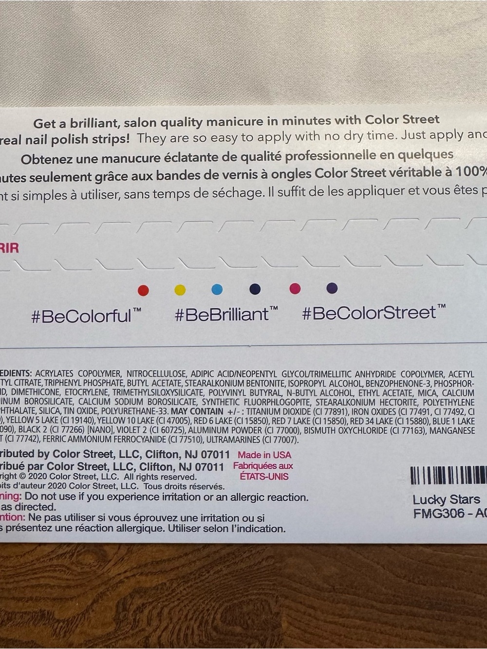 Color Street Lucky Stars Nail Strips — Clear with Holographic Star Accents - Picture 2 of 2